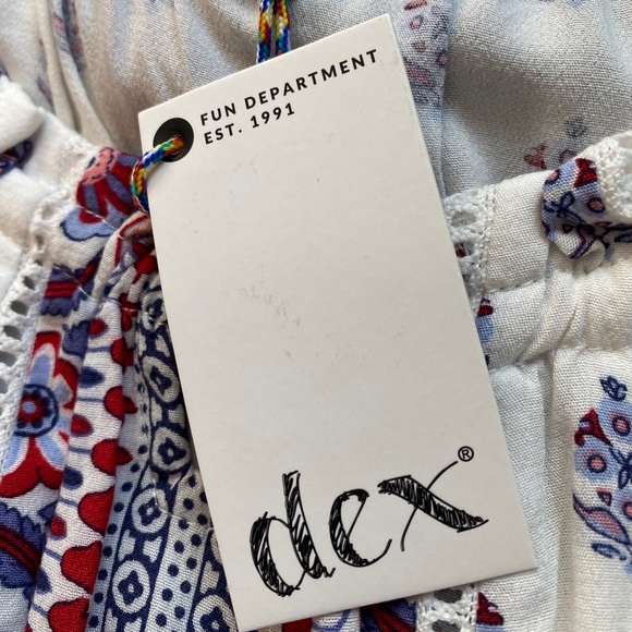 🆕 DEX Boho Festival Peasant Top - Picture 3 of 10